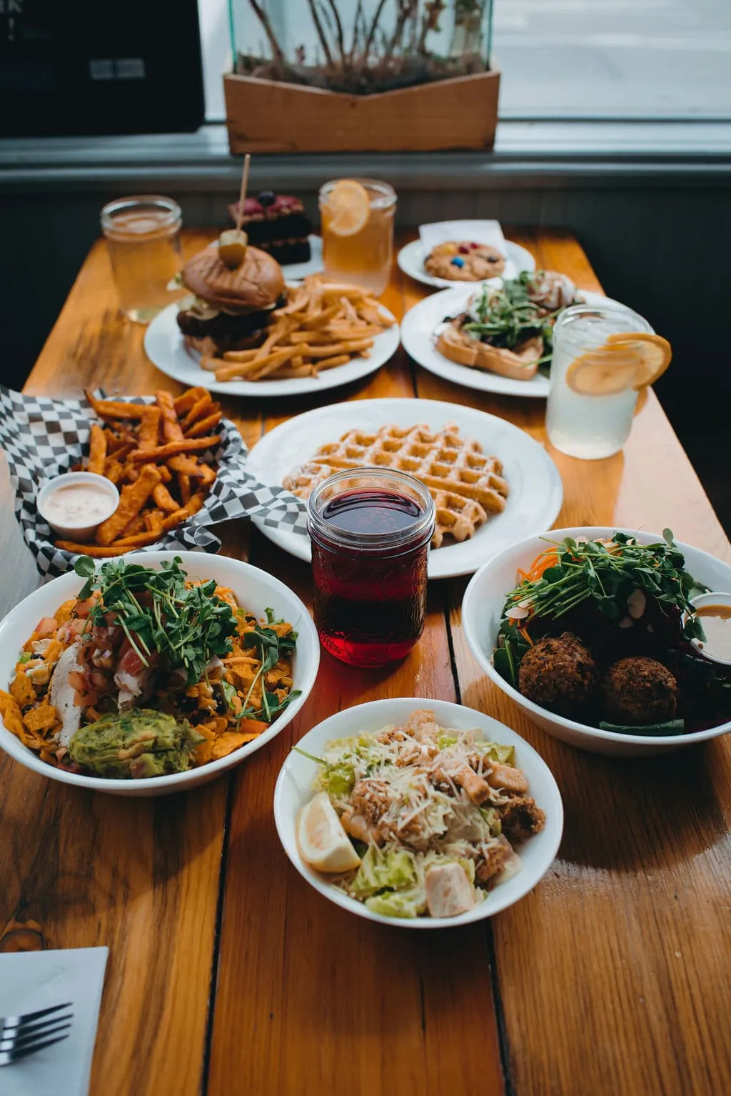 Assorted EATology lunch dishes