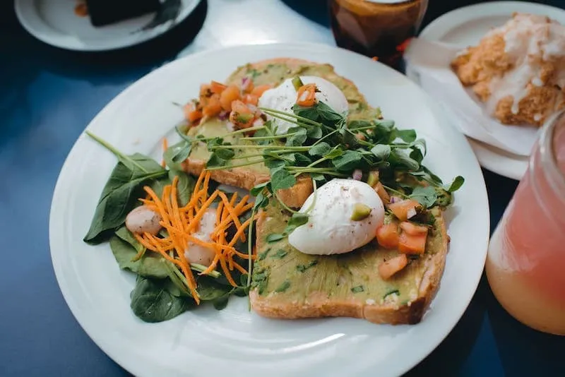 Eggs on avocado toast at EATology